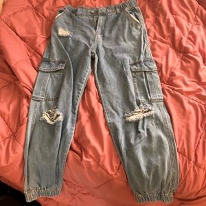 2 pairs of forever 21 cargo joggers